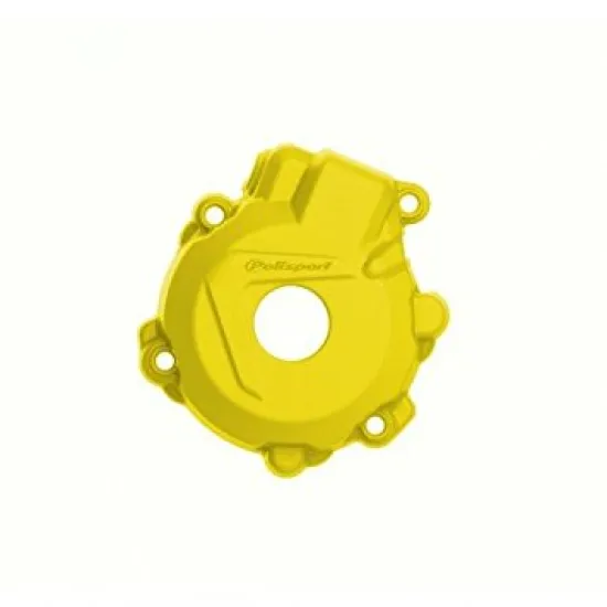 Yellow Ignition Cover Guard by Polisport for KTM & Husqvarna 250/350 (2012-2017)