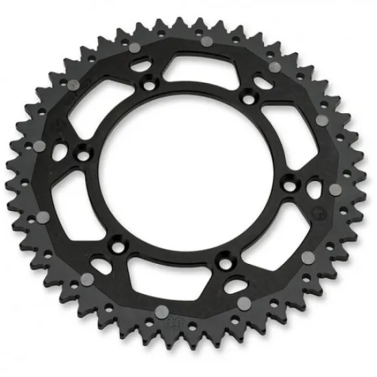 MOOSE Rear Sprocket 50 Teeth 520 Pitch - Black/Natural Aluminium/Steel