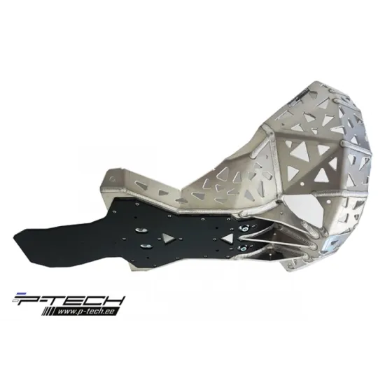 P-TECH Skid Plate with Exhaust Pipe & Linkage Guard for GasGas GP Enduro - 2018-2019 PK012G