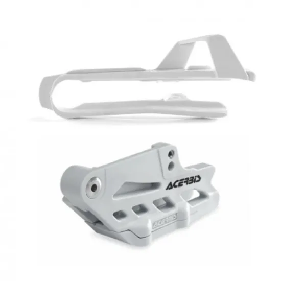 ACERBIS SET CHAIN GUIDES + CHAIN SLIDER KTM SX85 06-14 - WHITE AC 0017853.030