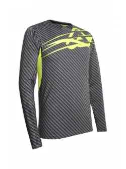 ACERBIS MX Carbon-Titan Jersey - Grey/Flo Yellow (S, M, L, XL, XXL) AC 0022912.290