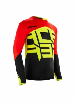 ACERBIS MX X-FLEX ALFA JERSEY - BLACK/RED (S * L * XL * XXL * XXXL) AC 0022693.323