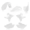 ACERBIS Restyle Plastic Kit 5 Pieces for Yamaha 2 Stroke 02-14 (Black, Standard, White) AC 0023488