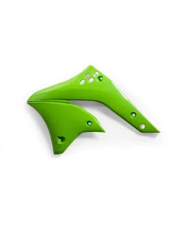 ACERBIS Radiator Scoops for Kawasaki KXF250 06-08 - Black & Green
