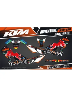 ABGRAPHIC Sticker For Plastic Kit KTM ADVENTURE 950-990 2003-2014 50224000