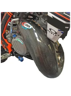PRO-CARBON RACING Husqvarna Exhaust Guard - 2016-19 TX 125 Standard Pipe