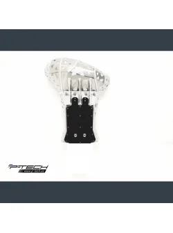 Durable Skid Plate with Exhaust Pipe & Linkage Guard - KTM XC / SX / EXC 250 300 TPI (2019-2023) PK016K by P-TECH