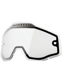 100% Clear Vented Dual Replacement Lens for 100% Goggles 59009-00001