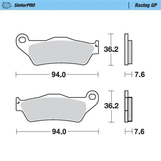 MOTO-MASTER BRAKE PADS FRONT KTM 930-12