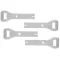 GAERNE Long Strap GX.J/SG.J (Black * White) 4504-001