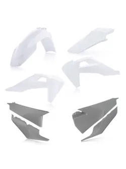 ACERBIS Complete Plastic Kit for Husqvarna FE/TE Models (2020-2021) - White/Black