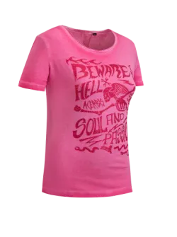ACERBIS Rush Lady T-Shirt - Light Grey & Purple