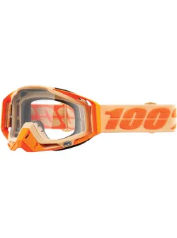 100% GOGGLE RC Sahara Clear 50100-334-02 - Premium Adult Motorbike Goggles
