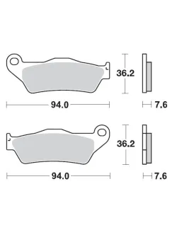 MOTO-MASTER BRAKE PAD OFFROAD SINTER PRO RACING GP 093012