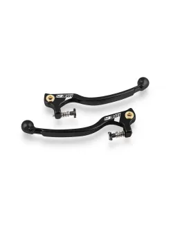 S3-01 RACE BRAKTEC/AJP Clutch Lever - Black & Silver | Premium CNC Motorcycle Parts