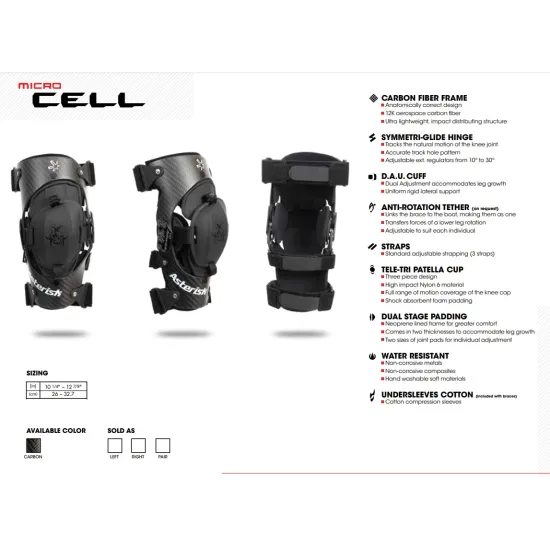 Asterisk (Slim Series) Micro Cell Knee Protection System - P #6