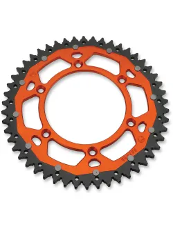 MOOSE Racing Hard-Parts Rear Sprocket - 48 Teeth - 520 Pitch - Orange/Natural - Aluminium/Steel - 1210-897-48-14X