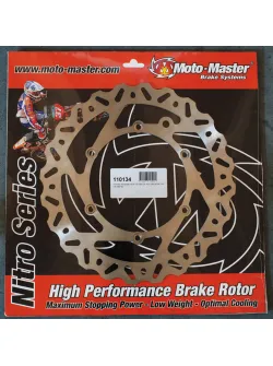 Premium MOTO-MASTER BRAKE ROTOR FIXED NITRO CONTOURED NATURAL 110374