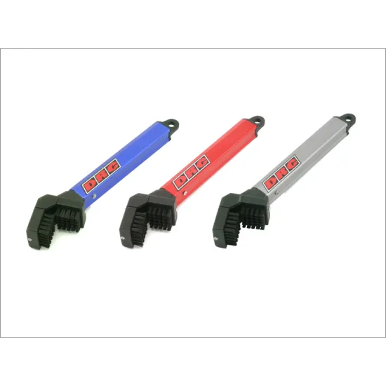 DRC Chain Brush - High-Quality Motorcycle Chain Cleaning Tool (Blue, Red, Ti-Color)