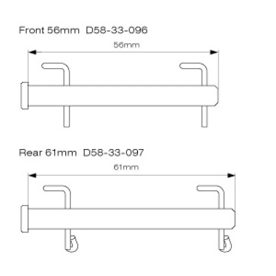 DRC Stainless Brake Pin Set for KTM/HQV/Brembo (2pcs) - ZETA #2