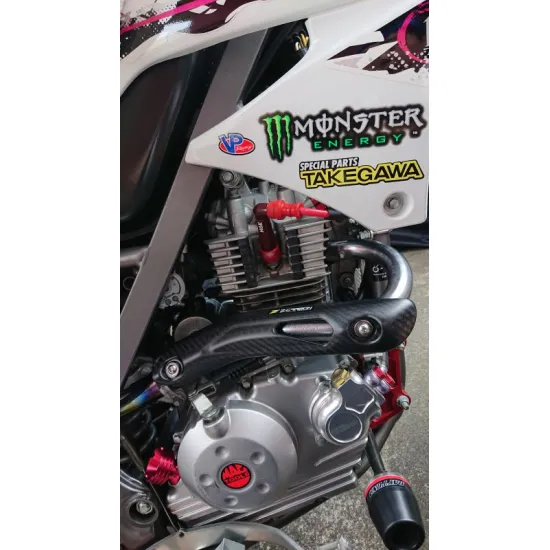 Z-Carbon Ex-Pipe Guard for KLX125 10-, D-TRACKER 10-, KLX150 #1
