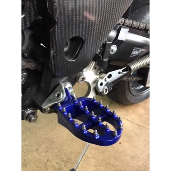 ZETA Aluminum FootPegs YZF250/450, YZ125/250 (Black * Blue)  #2