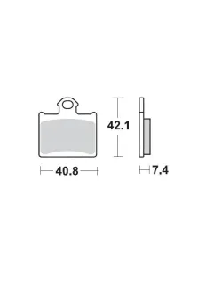 MOTO-MASTER BRAKE PAD OFFROAD SINTER PRO RACING 096711
