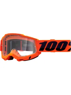 100% Accuri 2 OTG Goggles - Clear Lens | Premium Motorcycle Eyewear