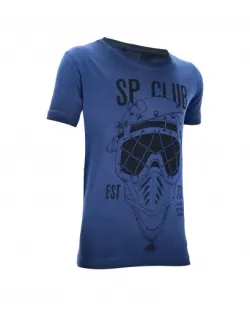Acerbis Kids' Motorbike T-Shirt - Blue/Grey (M-XXL)
