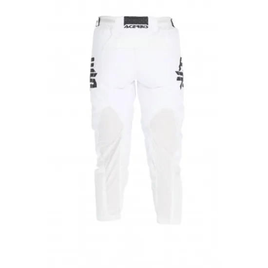 ACERBIS MX K-WINDY Kid Vented Pants (White/Dark Blue) - Size #2