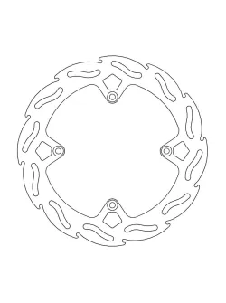 MOTO-MASTER BRAKE ROTOR FIXED FLAME NATURAL 110516