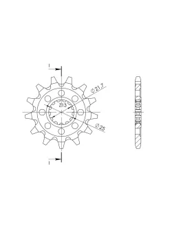 SUPERSPROX Counter Shaft Sprocket CST-1565:13.1 | Premium Motorbike Parts