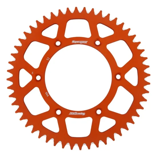 SUPERSPROX Aluminium Rear Sprocket RAL-990:52 | Premium Motorbike Parts