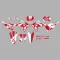 X-GRIP Graphic Kit #20 for GASGAS EC (F), MC (F), 2021 - (Red/White Mat * Grey/Mat)
