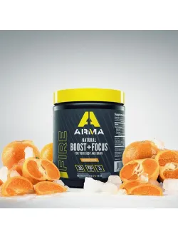 ARMA FIRE: Orange Crush & Strawberry Lemonade Drink Powder - Natural Boost + Focus