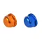 MX GUARDS M20xP1.5 Rear Axle Nut for KTM, Husaberg, Husqvarna, Gas Gas - Blue & Orange