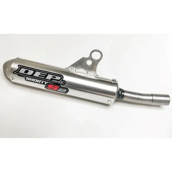 DEP Pipes KTM 2 STROKE KTM125/150 SX 19-20 / HVA125 TC 19-20 TRAX Shorty Silencer – FS** (SILVER) 5060630147778 DEPT2129
