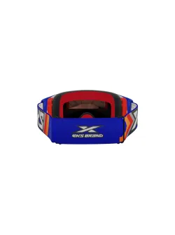 EKS Lucid Goggle True Blue with Red Mirror Lens