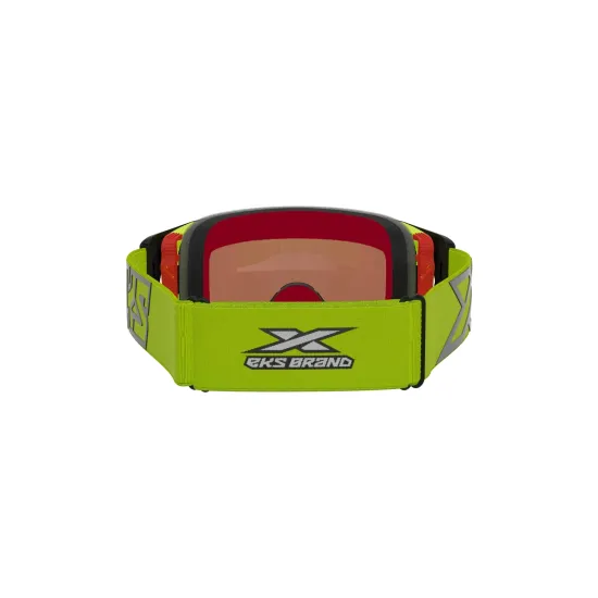 EKS Lucid Goggle - Flo Yellow with Auburn Afterburner Lens #1