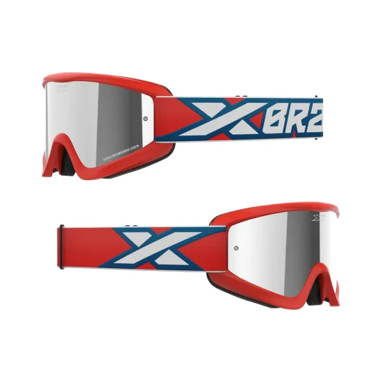 EKS GOX Flat-Out Mirror Goggle Red, White & Blue 067-60370