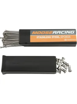MOOSE RACING Stainless Steel Spoke Set 19" SS 1-22-209-S