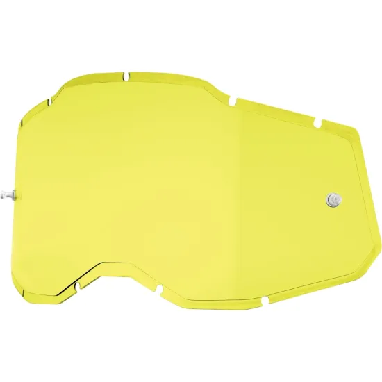 100% Accuri 2/Racecraft 2/Strata 2 Goggle Lens I-YELLOW 59092-00003
