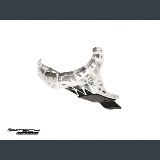 P-TECH Skid Plate with Exhaust Guard and Plastic Bottom for KTM SX/XC, Husqvarna TC/TX 250, 300 2023 PK027H
