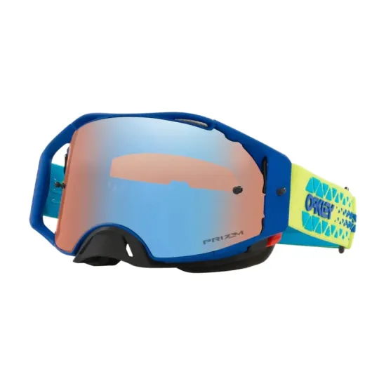 OAKLEY AIRBRAKE MX Goggle 0OO7046 Silver/blue colorshift 7046B9