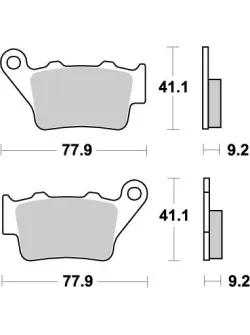 MOTO-MASTER Nitro Brake Pads 093221 for Motorbikes - High Performance Rear Brake Pad