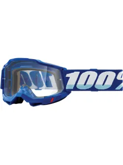 100% Accuri 2 Goggles - Clear Lens | Premium Motorcycle Goggles for Adults