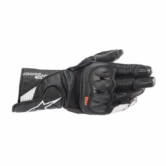 Alpinestars SP-2 V3 Motoros Bőrkesztyű (Fekete-Fehér) 3558221-12-L