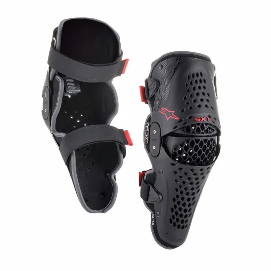 Alpinestars SX-1 Térdvédő (Fekete-Piros) 6506321-13-L