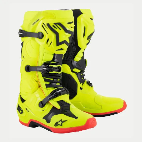 Alpinestars Tech 10 Motocross Csizma (Fluo-Piros) 2010020-533-11