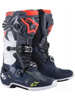 Alpinestars Tech 10 Motocross Csizma (Sz&uuml;rke-Piros-K&eacute;k) 2010020-9079-12